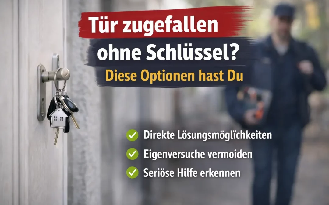 Tür zugefallen ohne Schlüssel – welche Optionen gibt es?
