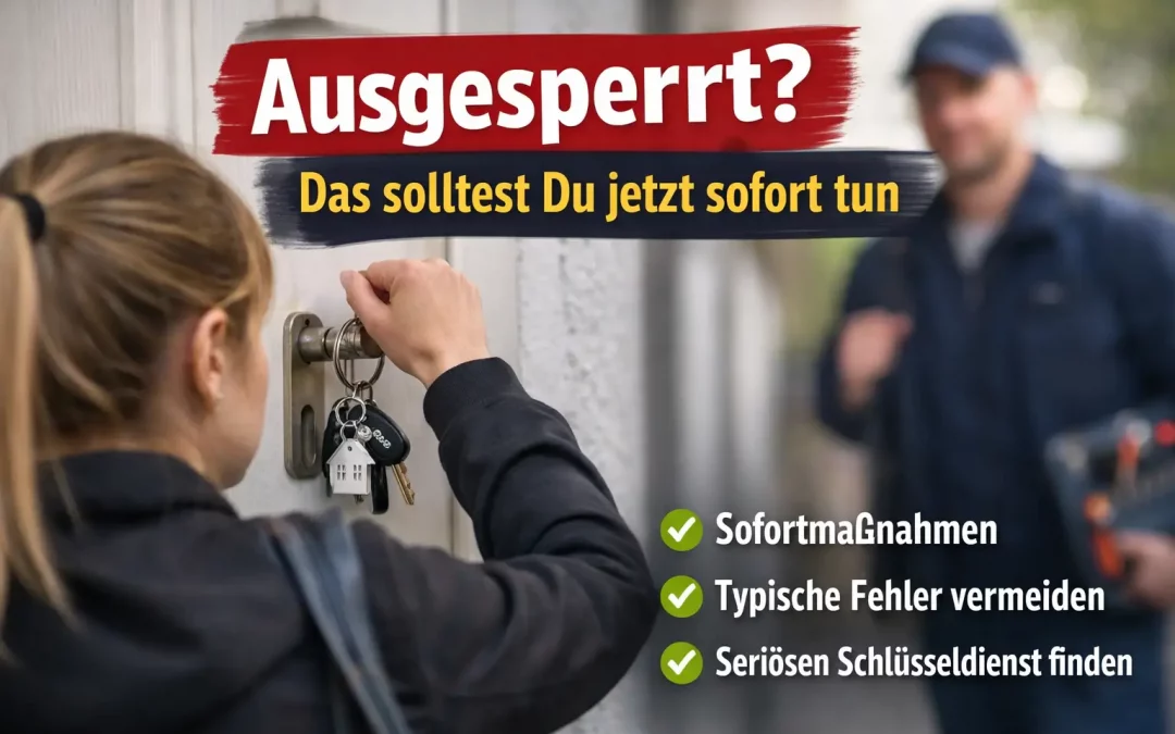 Ausgesperrt? Das solltest Du jetzt sofort tun