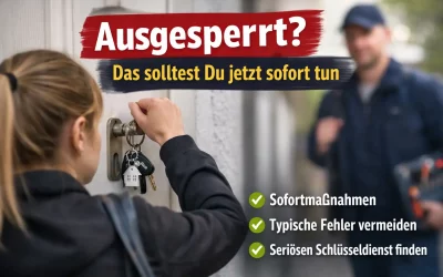 Ausgesperrt? Das solltest Du jetzt sofort tun